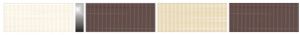 Cersanit - Trenza - Trenza Brown Listwa Mozaika 25x2,5